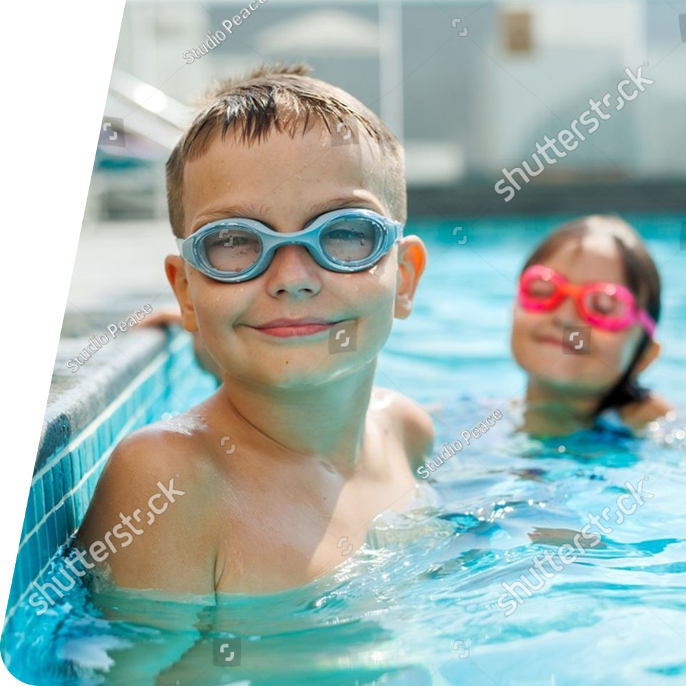 Kids in pool
